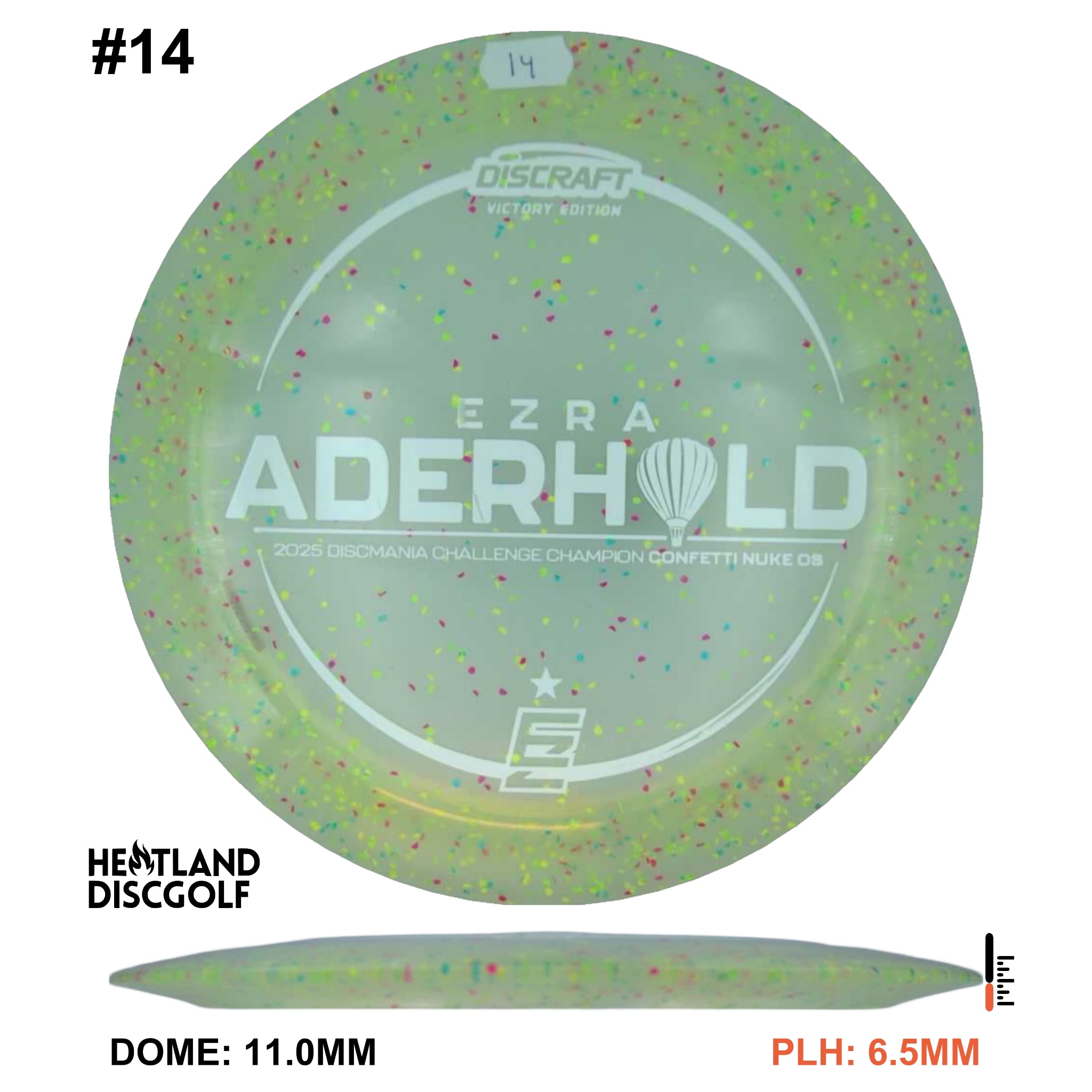 Z FLX Confetti Nuke OS - Ezra Aderhold Discmania Challenge 2025 Champion