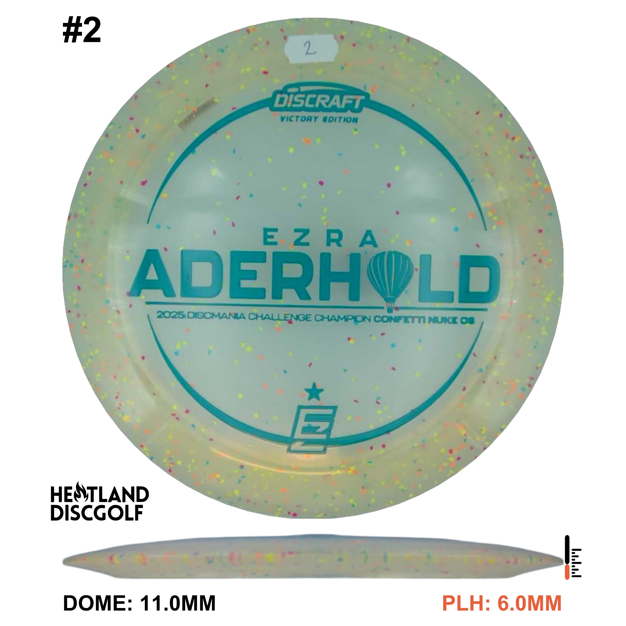 Z FLX Confetti Nuke OS - Ezra Aderhold Discmania Challenge 2025 Champion