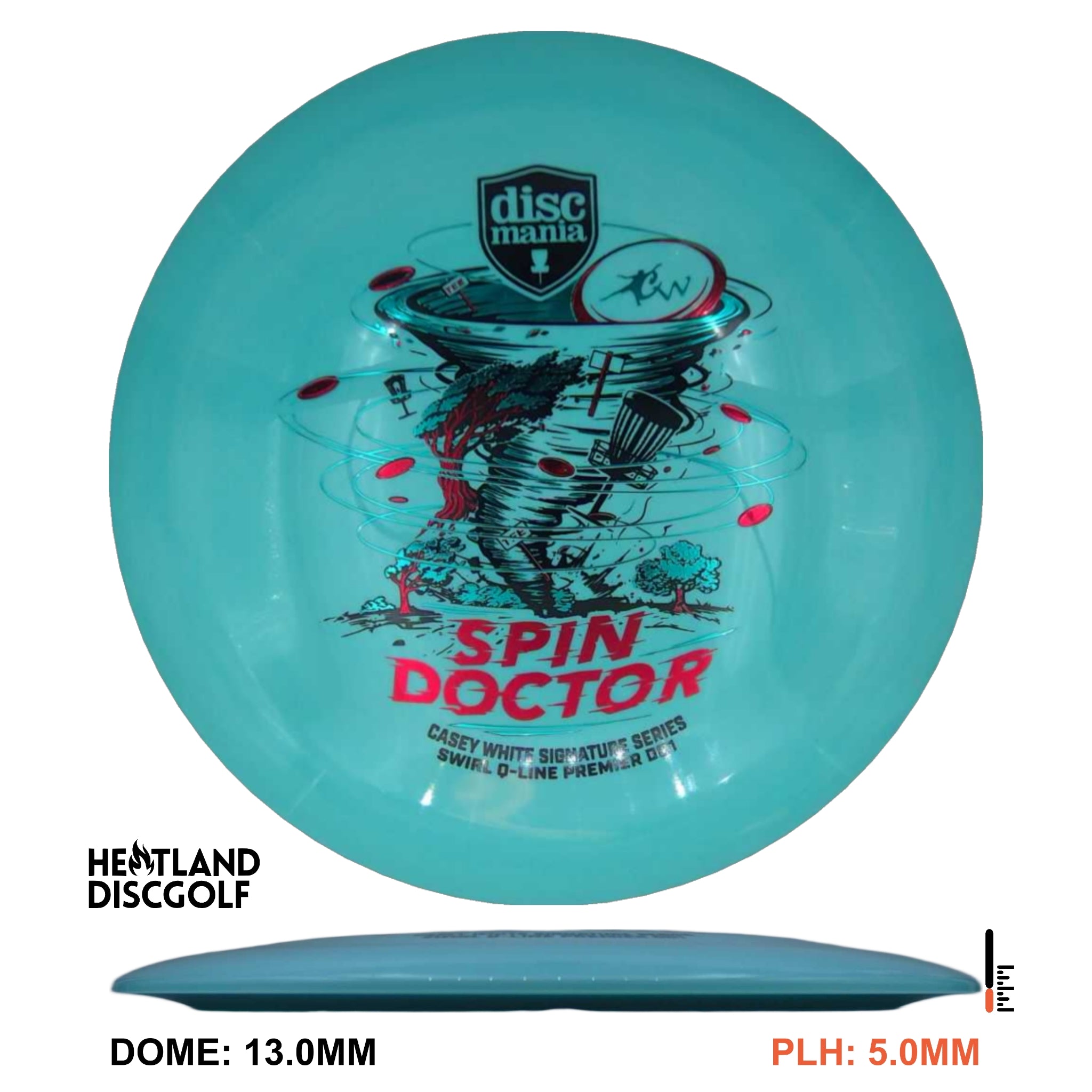 Q-Line Swirl Premier DD1 - Casey White Signature Series "Spin Doctor"