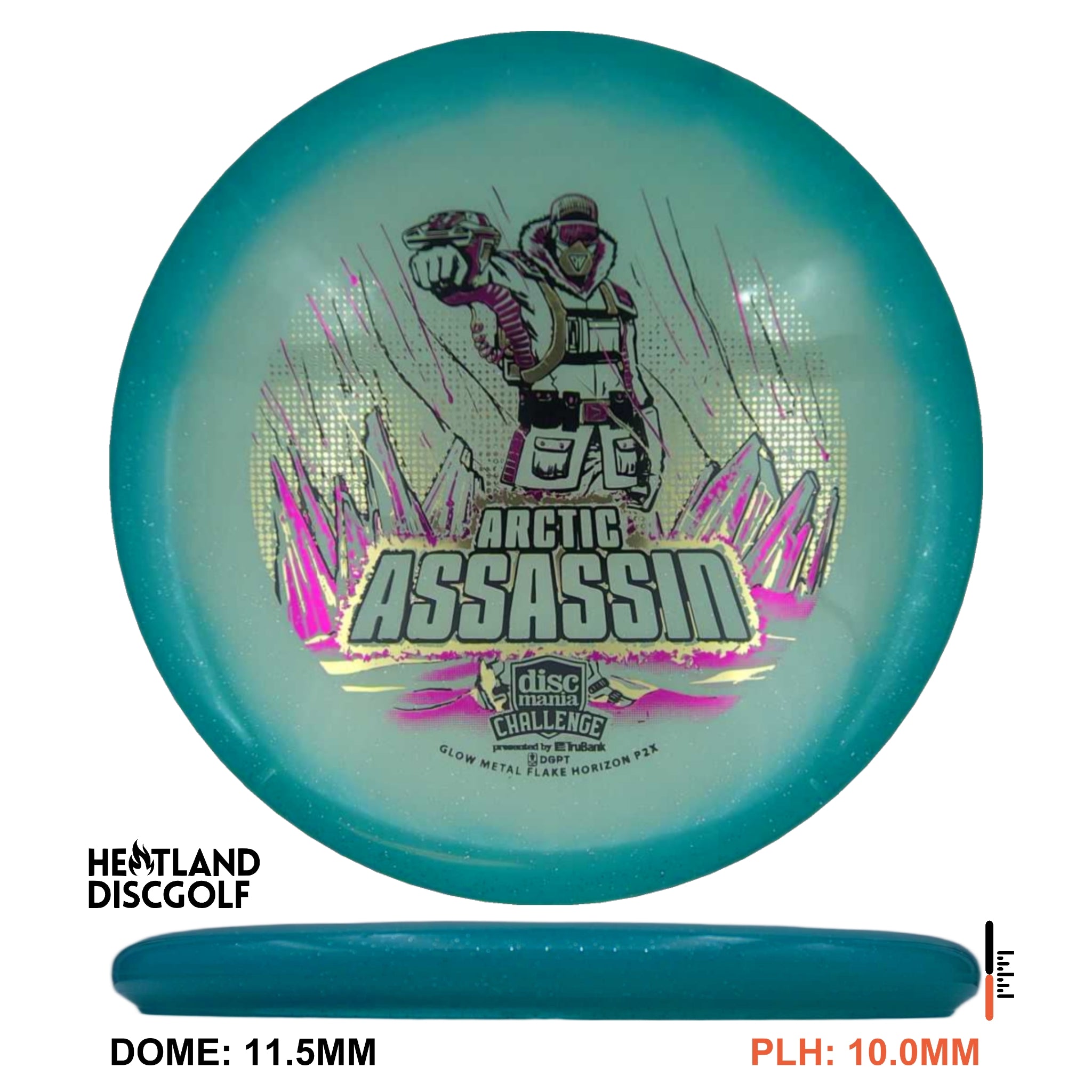 C-Line Metal Flake Horizon P2x - Arctic Assassin Discmania Challenge