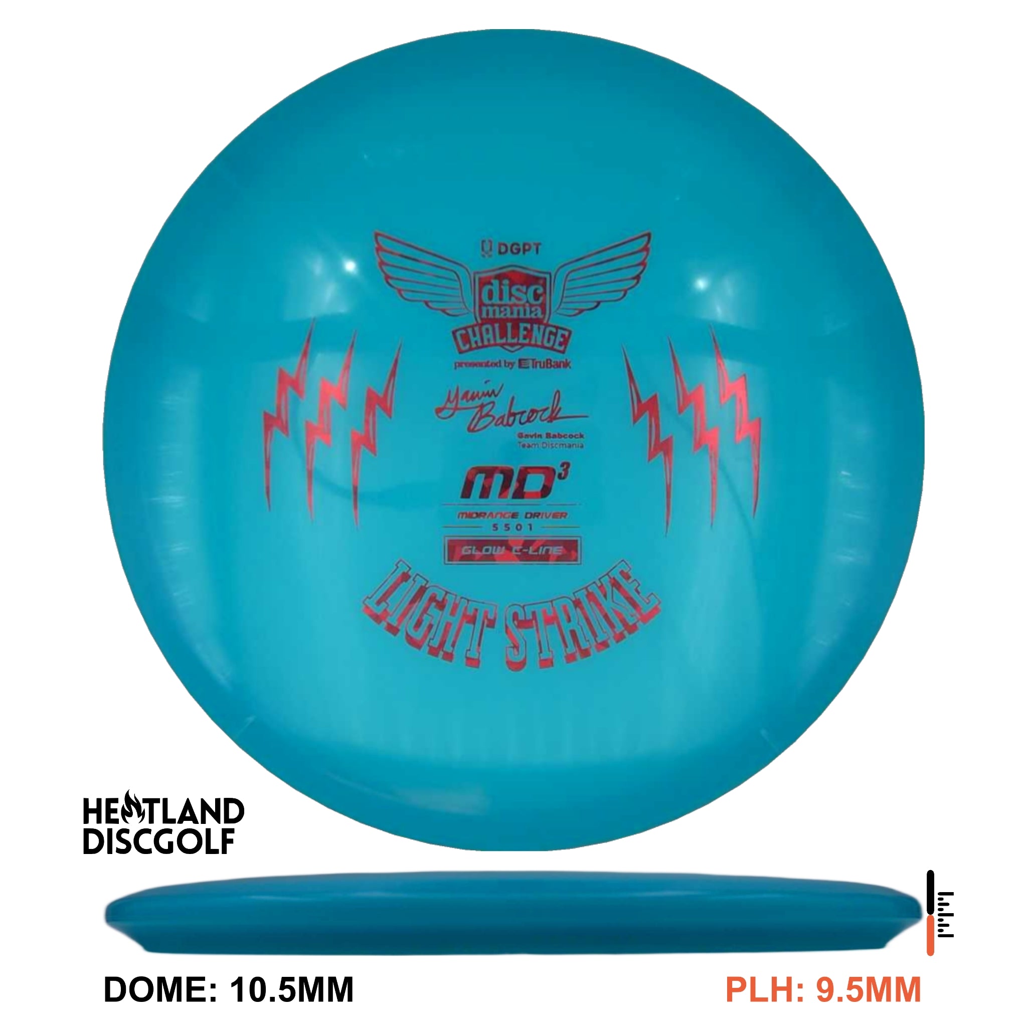 C-Line Glow MD3 - Discmania Challenge Fundraiser Light Strike