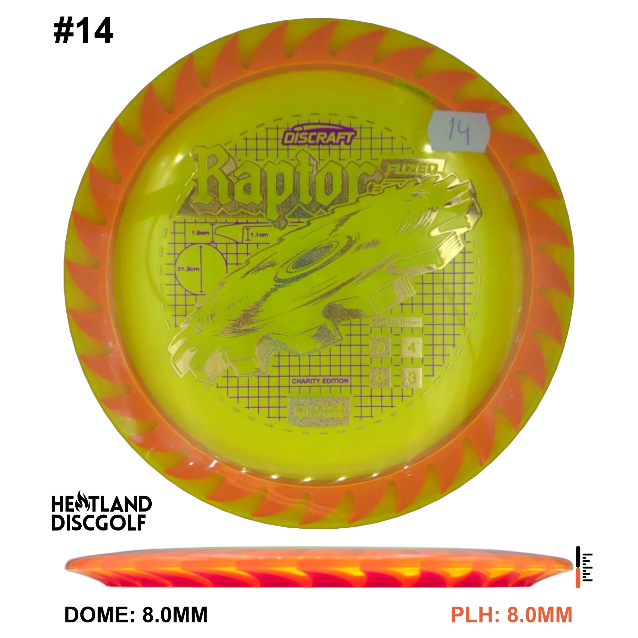 Charity CryZtal FLX Raptor w/ Solid ESP Rim - Ledgestone 2026 (Wave 4)