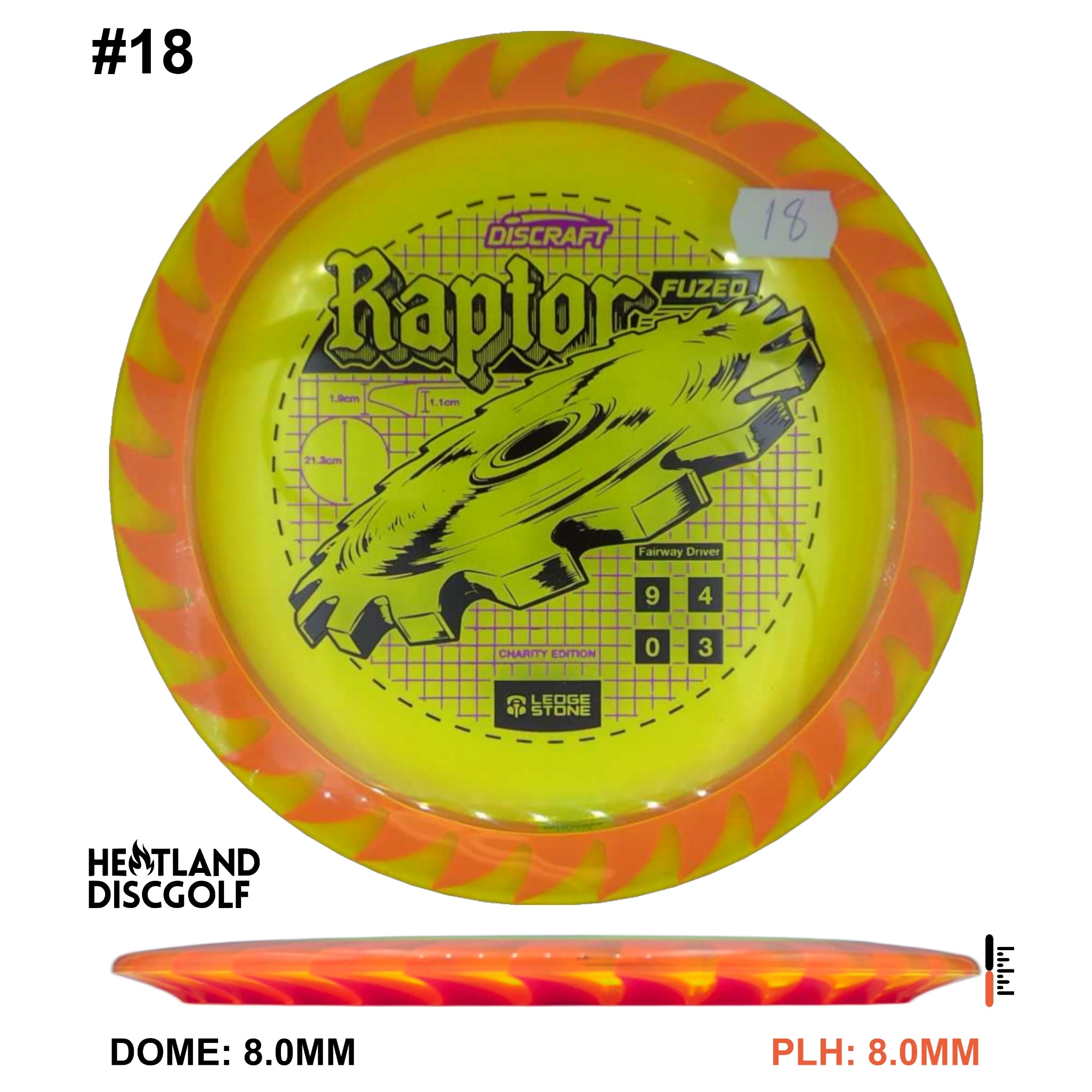 Charity CryZtal FLX Raptor w/ Solid ESP Rim - Ledgestone 2026 (Wave 4)