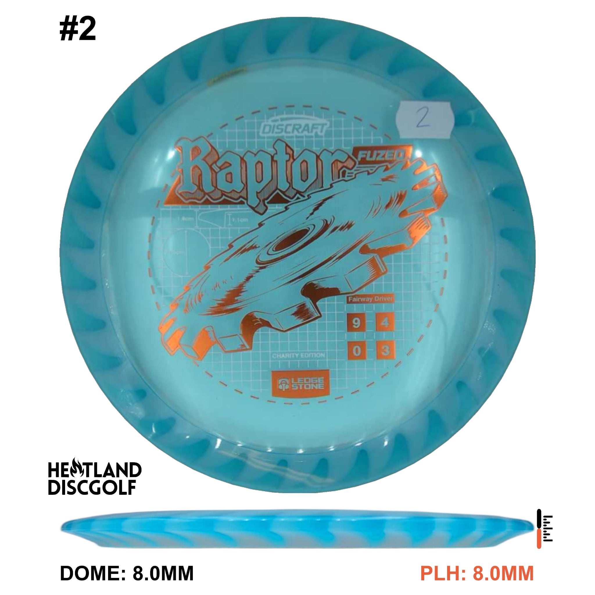 Charity CryZtal FLX Raptor w/ Solid ESP Rim - Ledgestone 2026 (Wave 4)