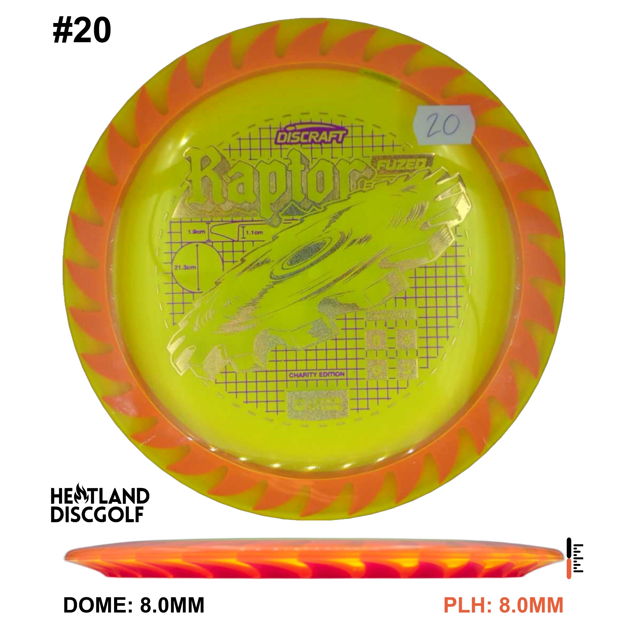 Charity CryZtal FLX Raptor w/ Solid ESP Rim - Ledgestone 2026 (Wave 4)
