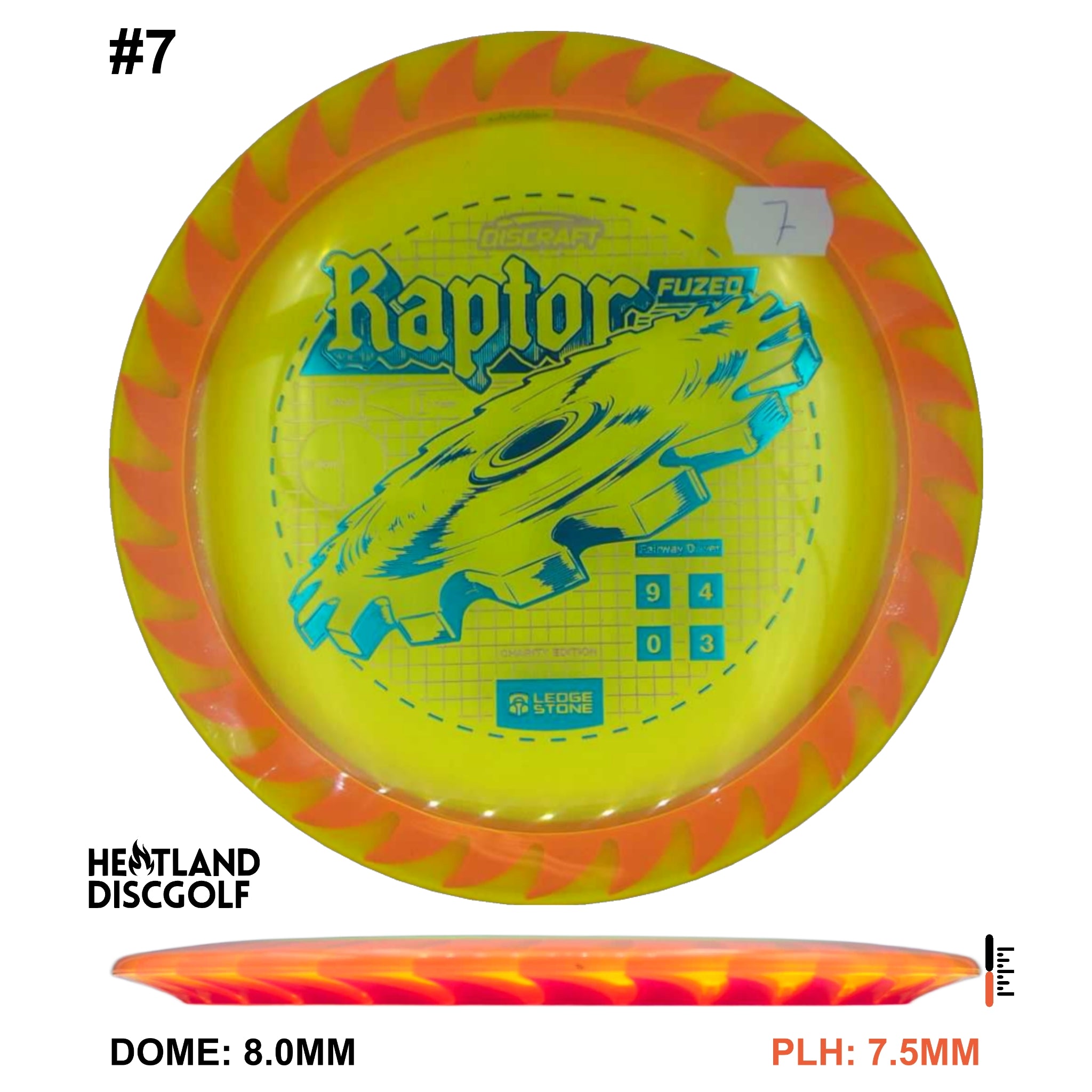 Charity CryZtal FLX Raptor w/ Solid ESP Rim - Ledgestone 2026 (Wave 4)