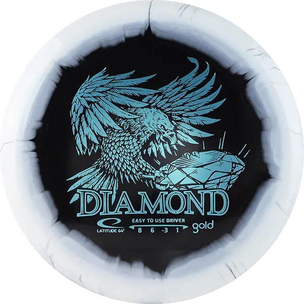 Gold Orbit Diamond Inverted Stamp