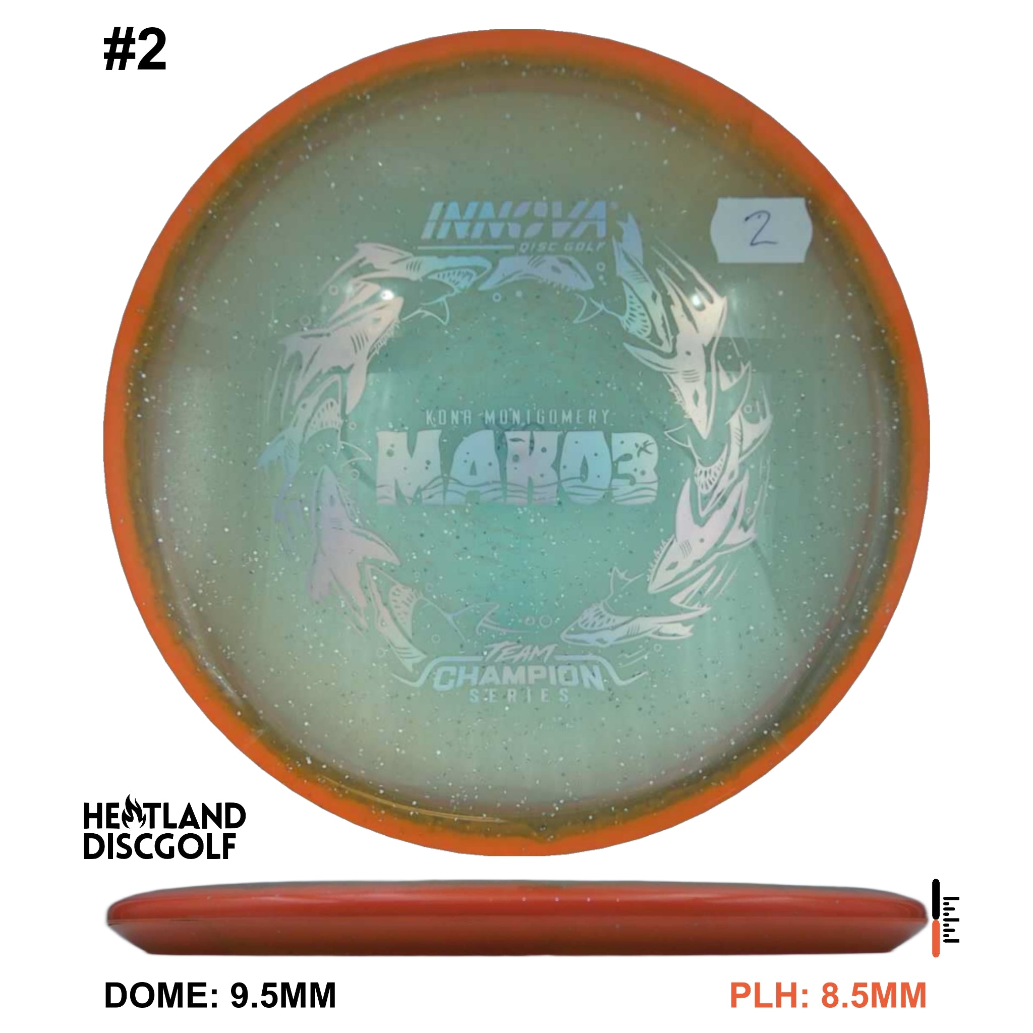 Halo Champion Metal Flake Mako3 - Kona Montgomery Tour Series 2026