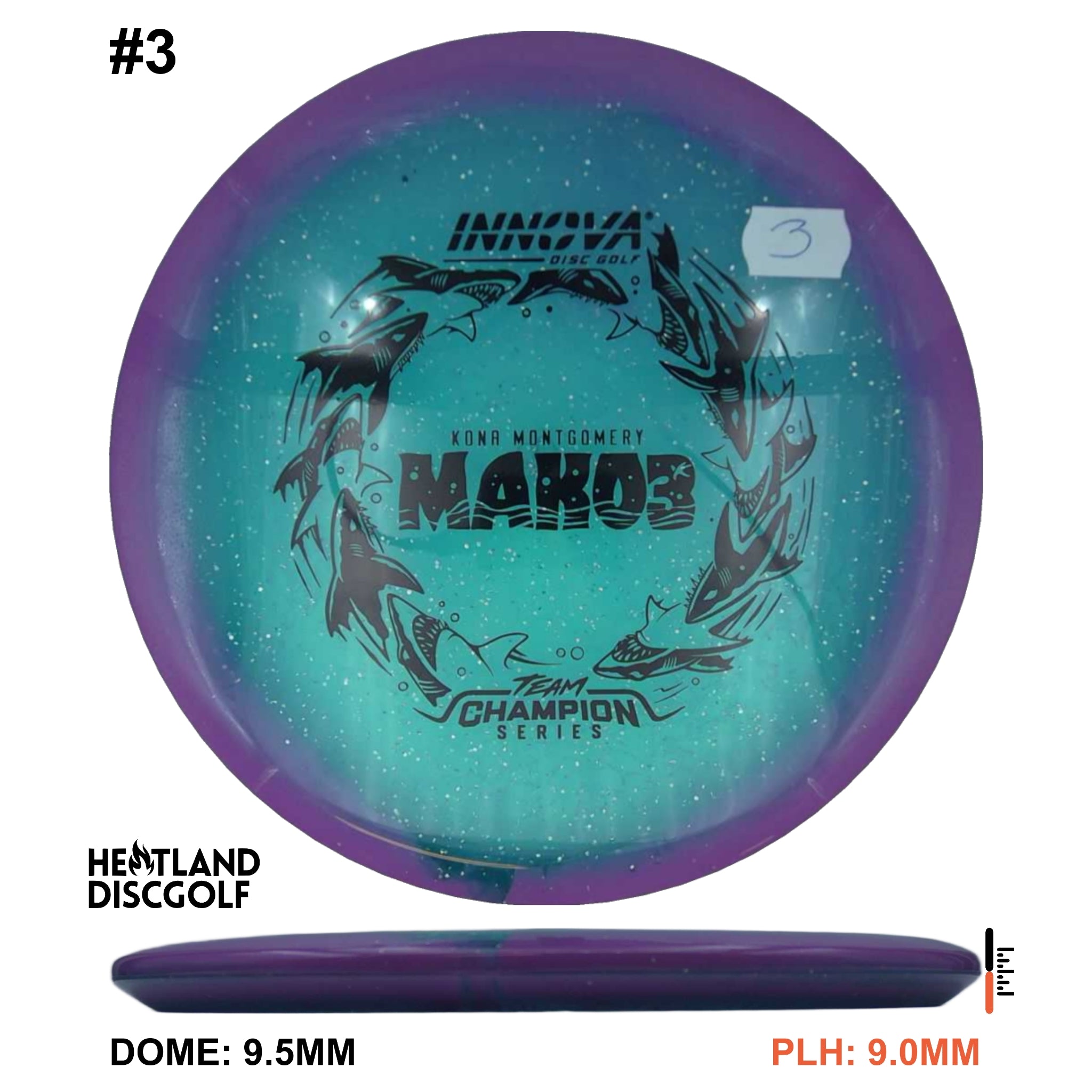Halo Champion Metal Flake Mako3 - Kona Montgomery Tour Series 2026