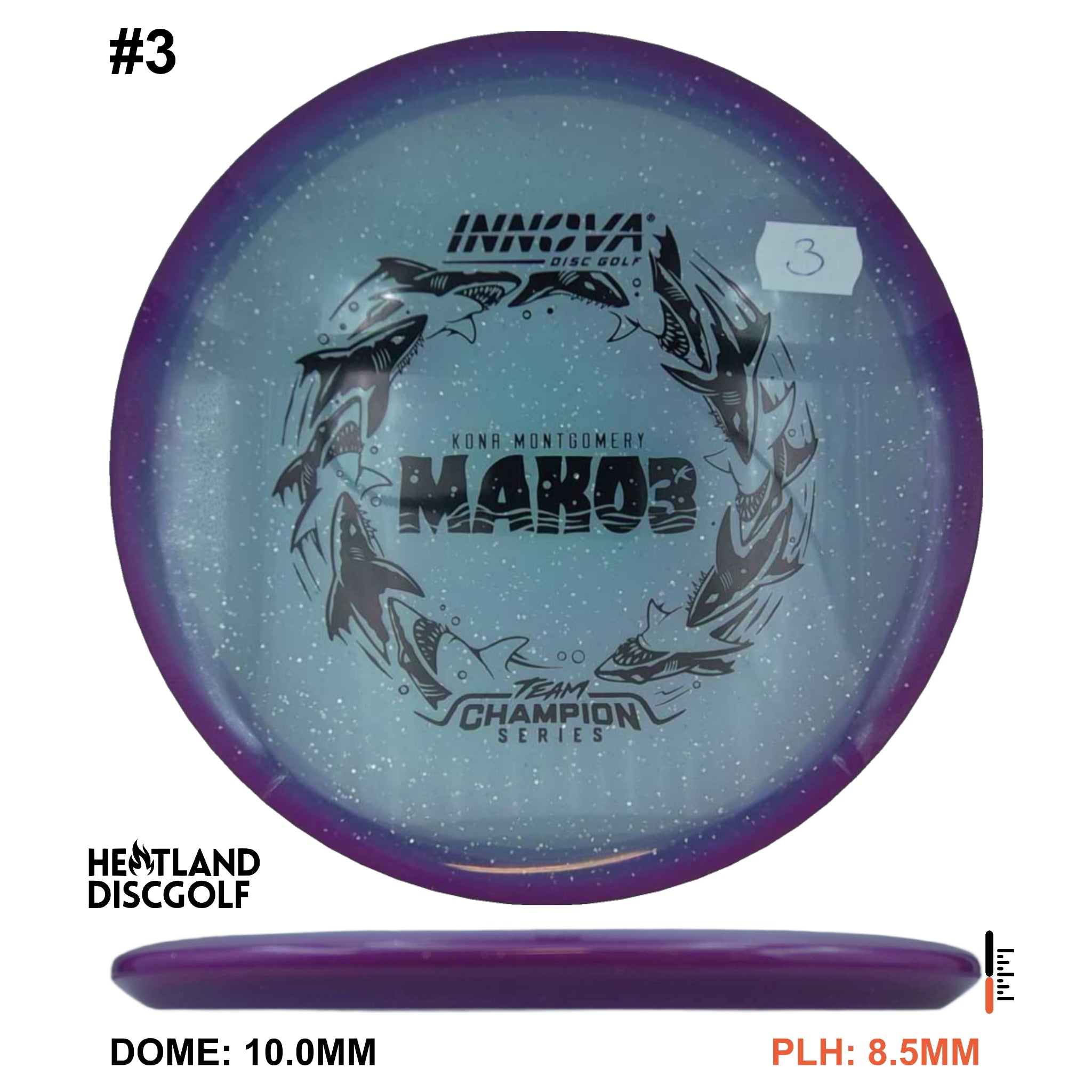 Halo Champion Metal Flake Mako3 - Kona Montgomery Tour Series 2026