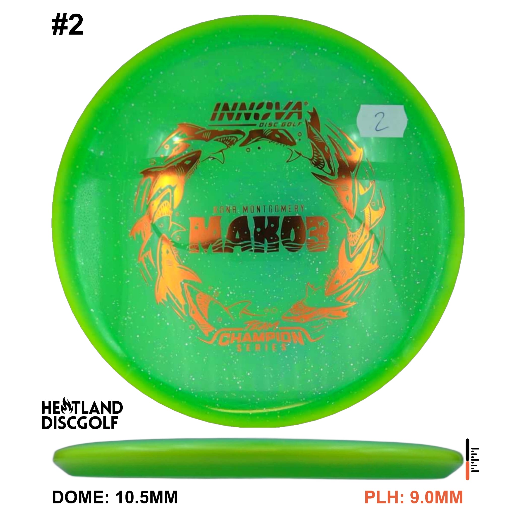 Halo Champion Metal Flake Mako3 - Kona Montgomery Tour Series 2026
