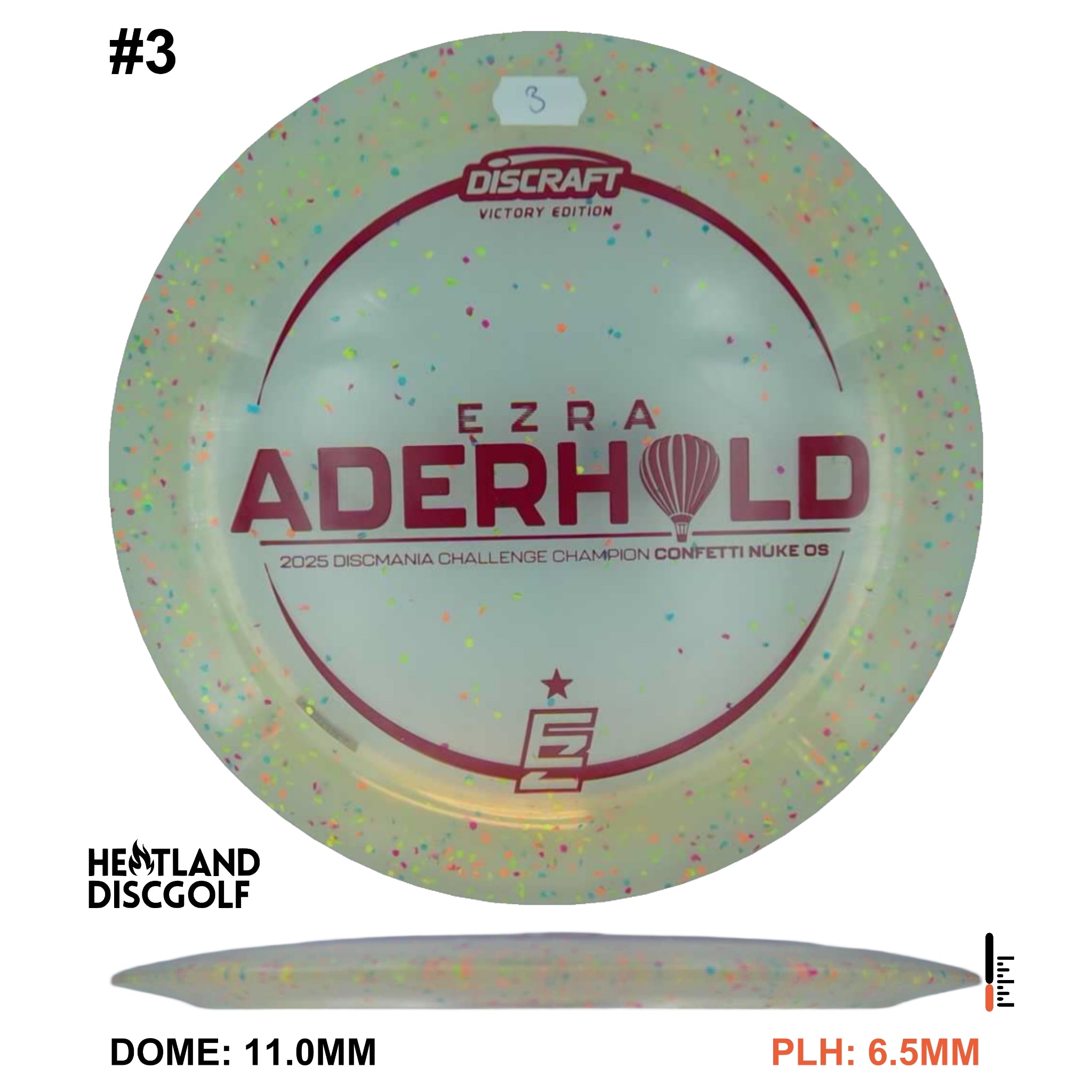 Z FLX Confetti Nuke OS - Ezra Aderhold Discmania Challenge 2025 Champion