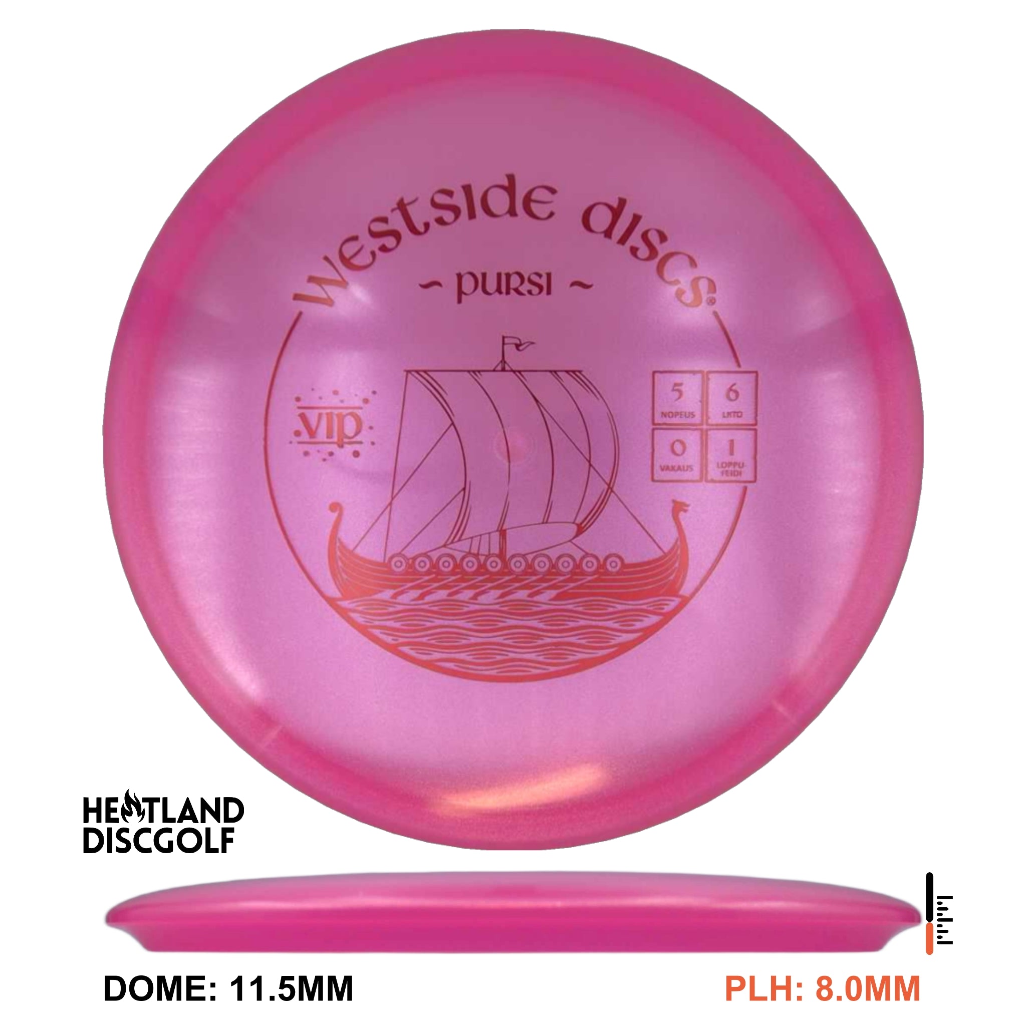 VIP Glimmer Pursi - Finnish Stamp (Warship)