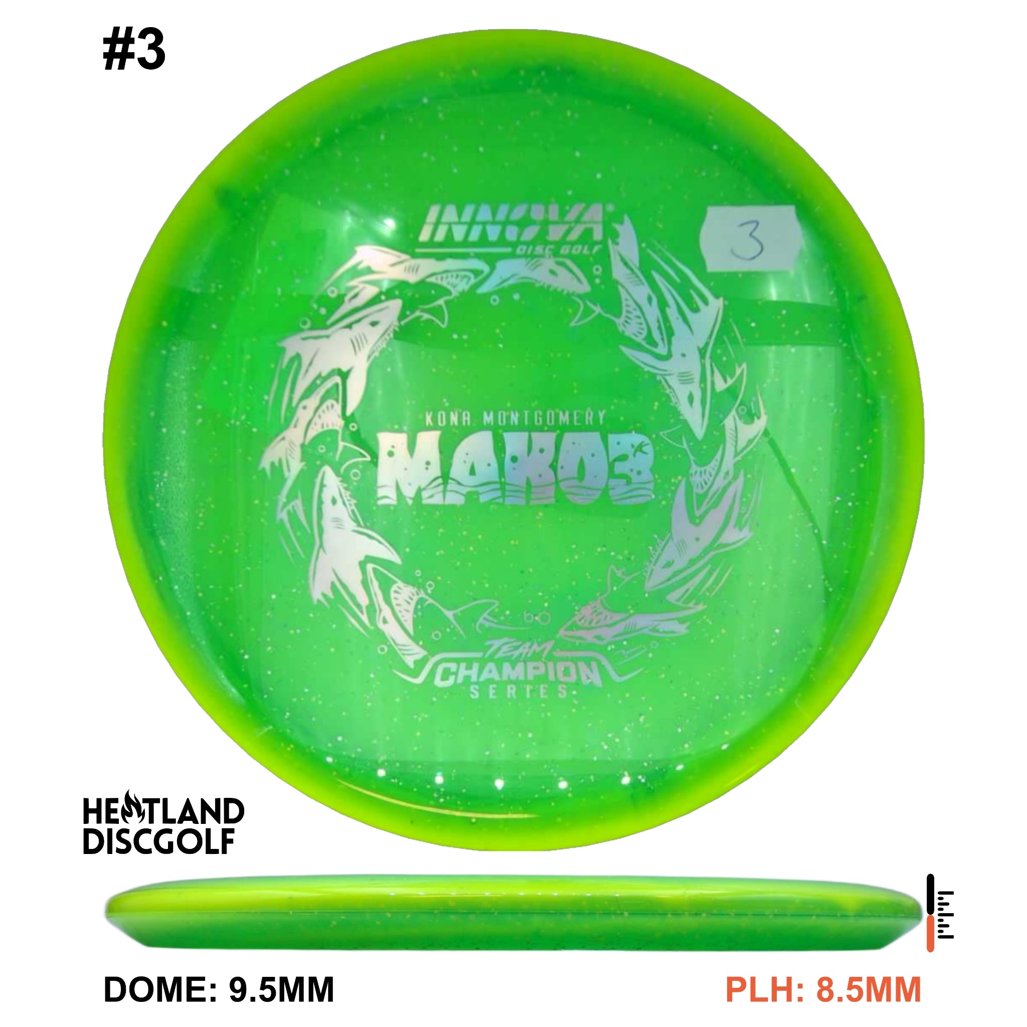 Halo Champion Metal Flake Mako3 - Kona Montgomery Tour Series 2026