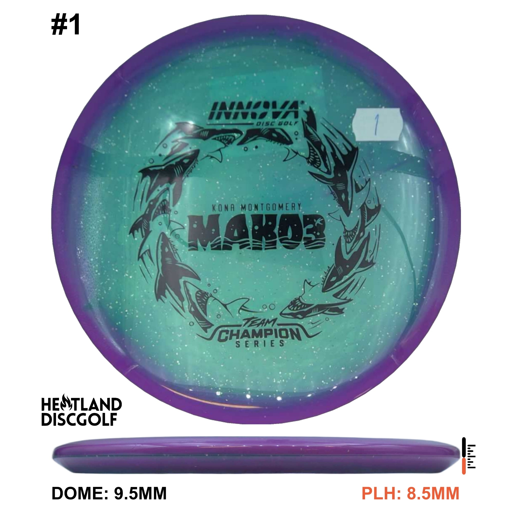 Halo Champion Metal Flake Mako3 - Kona Montgomery Tour Series 2026