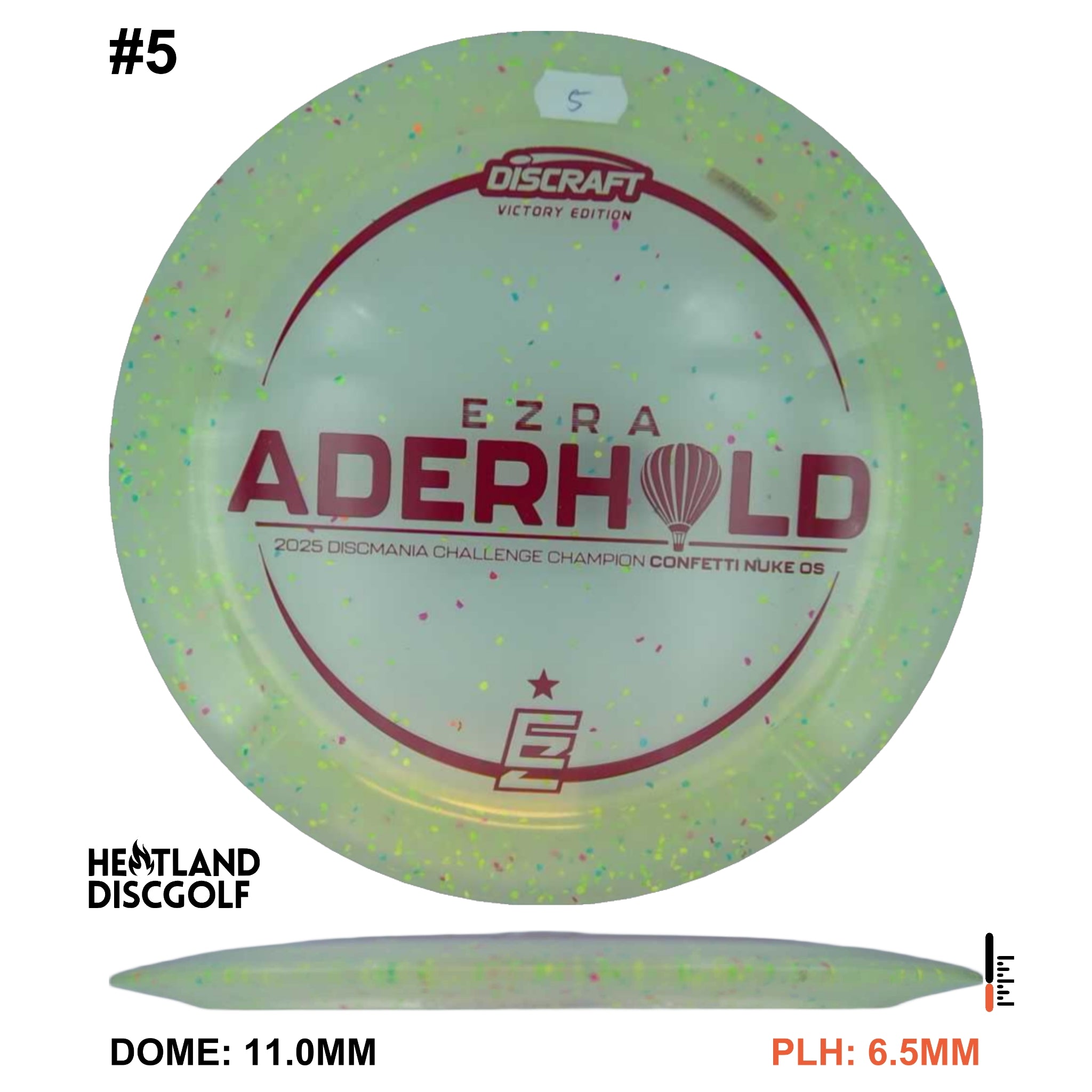Z FLX Confetti Nuke OS - Ezra Aderhold Discmania Challenge 2025 Champion