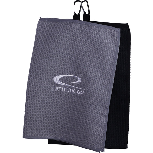 Latitude 64 Foldable Clip-On Disc Golf Towel