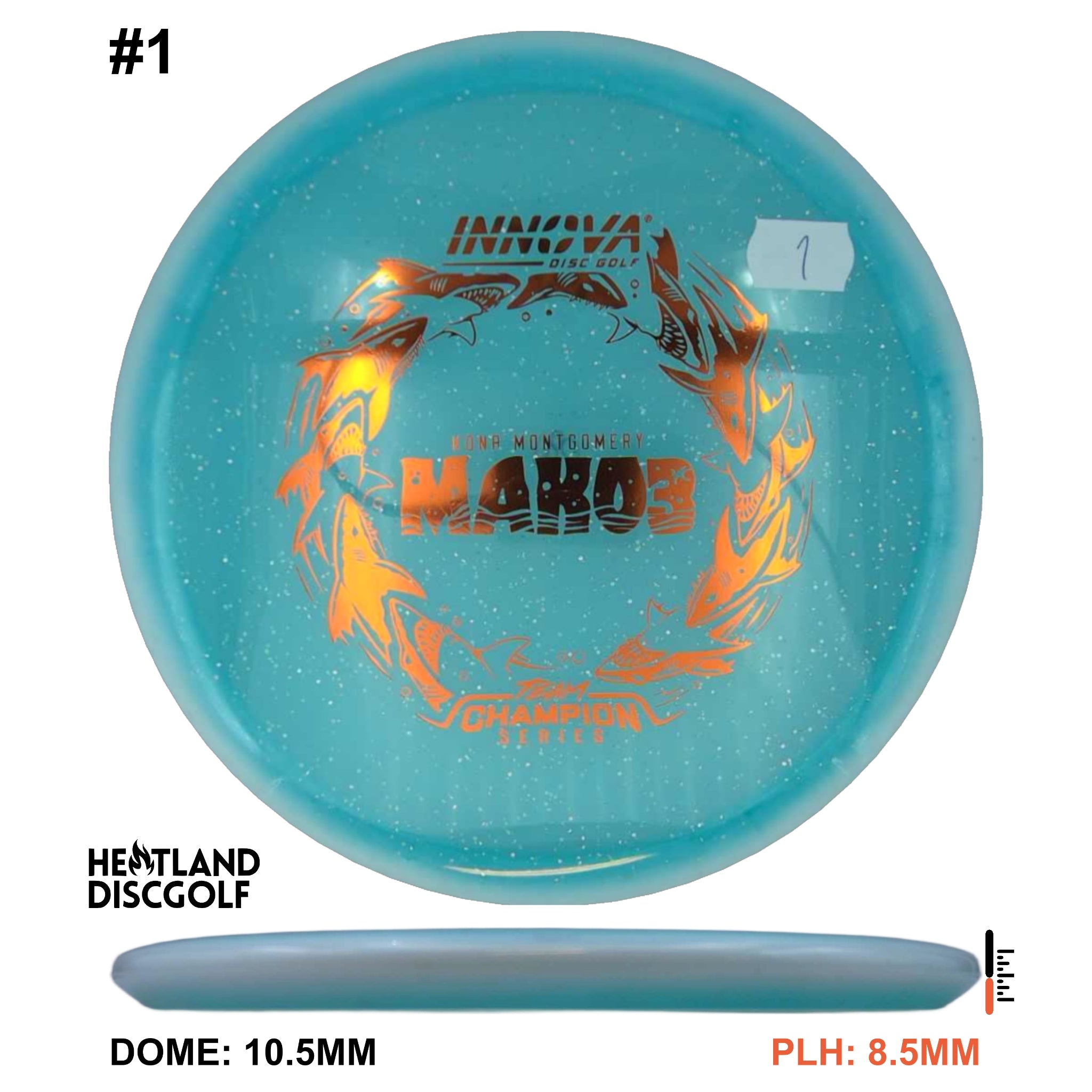 Halo Champion Metal Flake Mako3 - Kona Montgomery Tour Series 2026