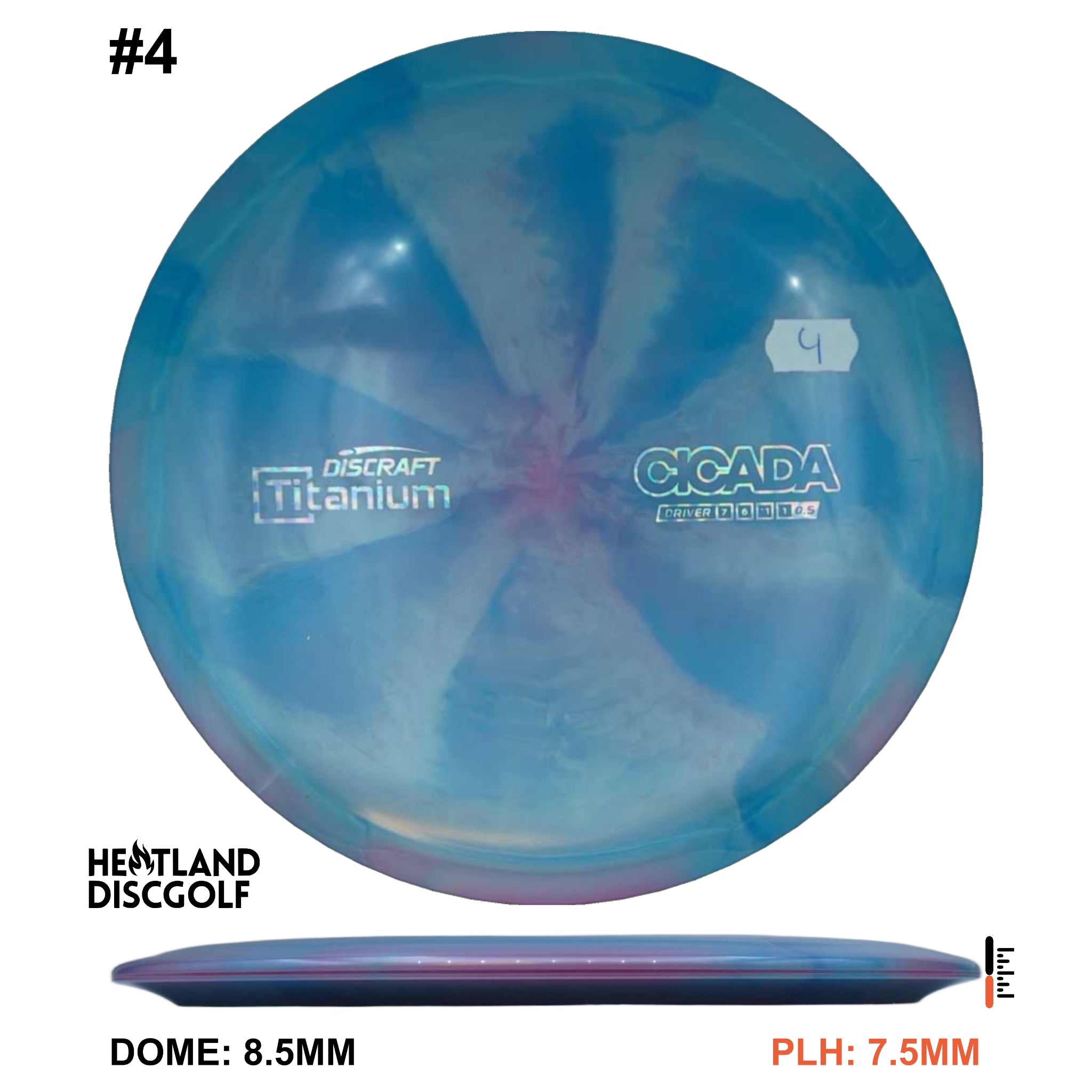 Titanium Swirl Cicada