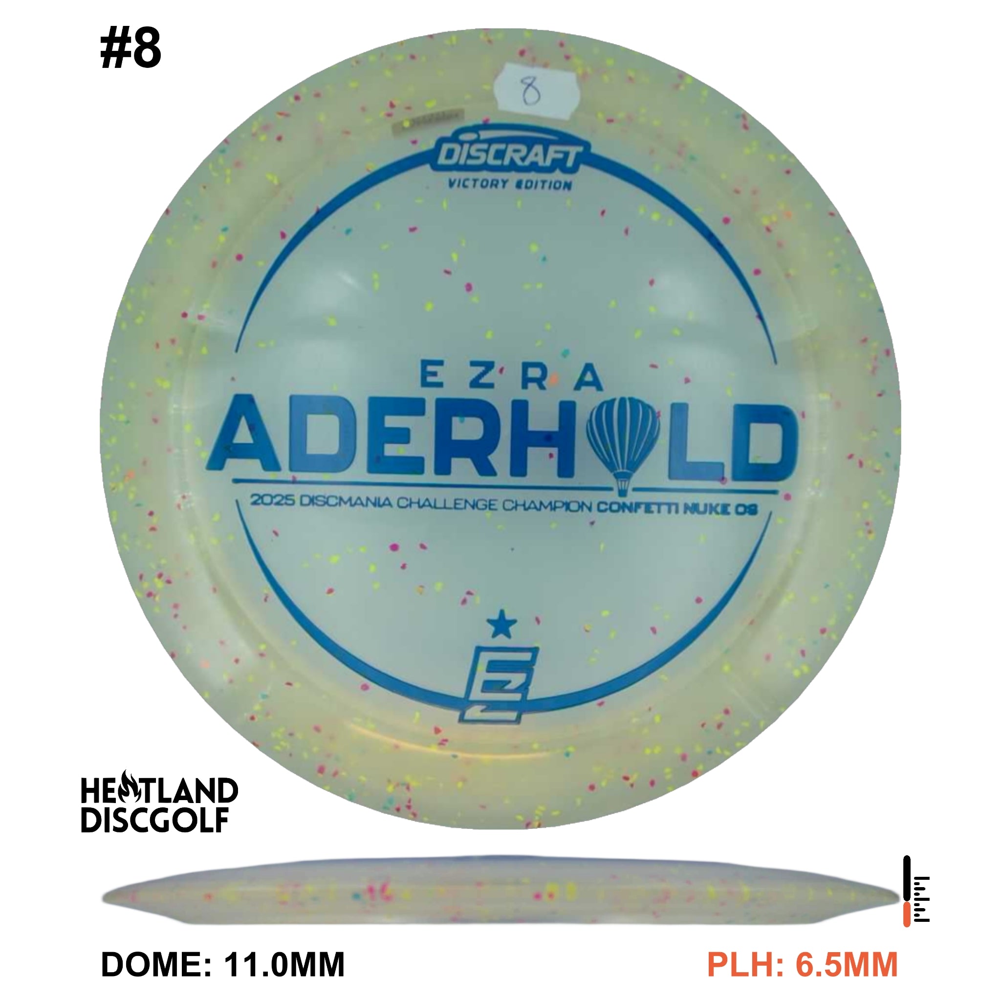 Z FLX Confetti Nuke OS - Ezra Aderhold Discmania Challenge 2025 Champion