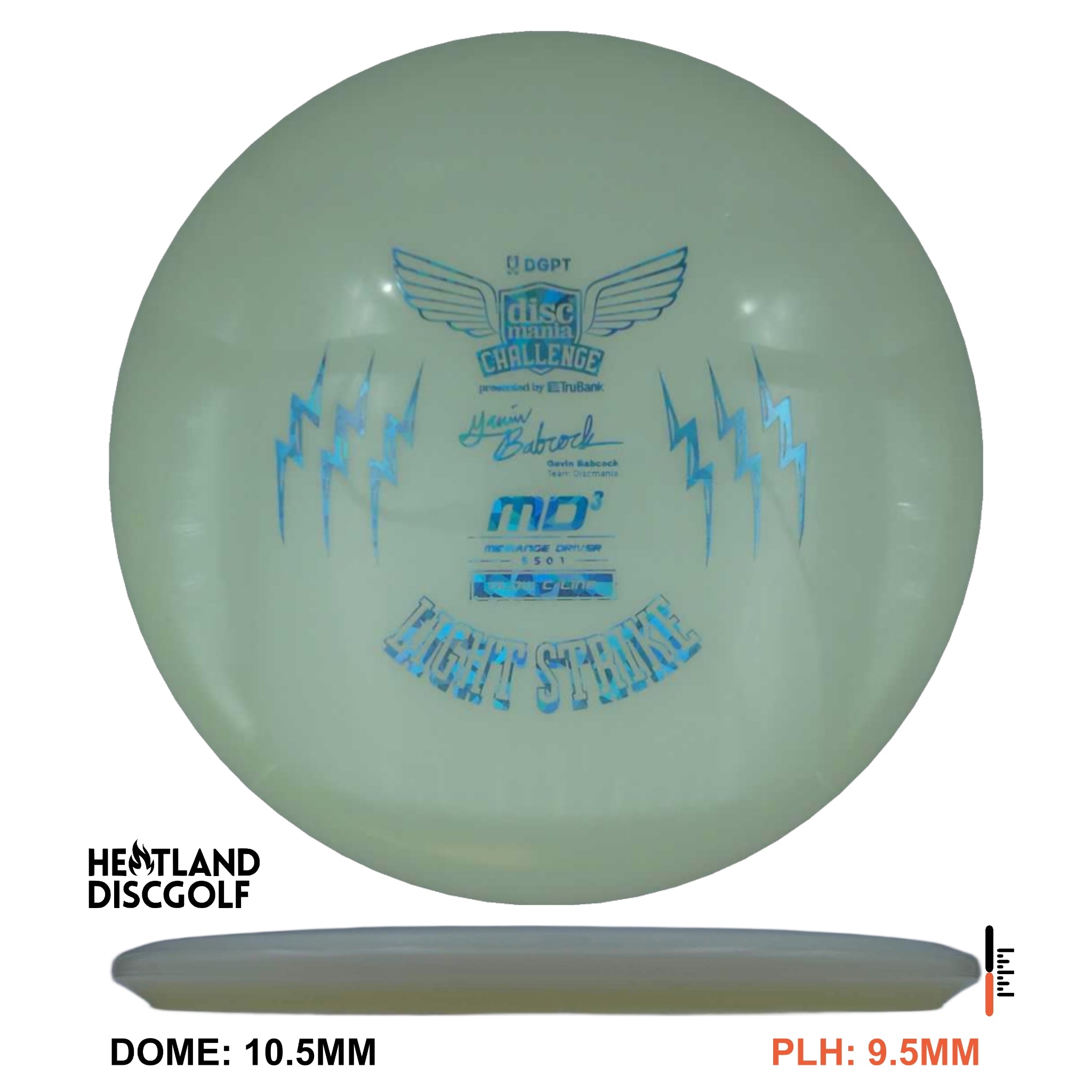 C-Line Glow MD3 - Discmania Challenge Fundraiser Light Strike