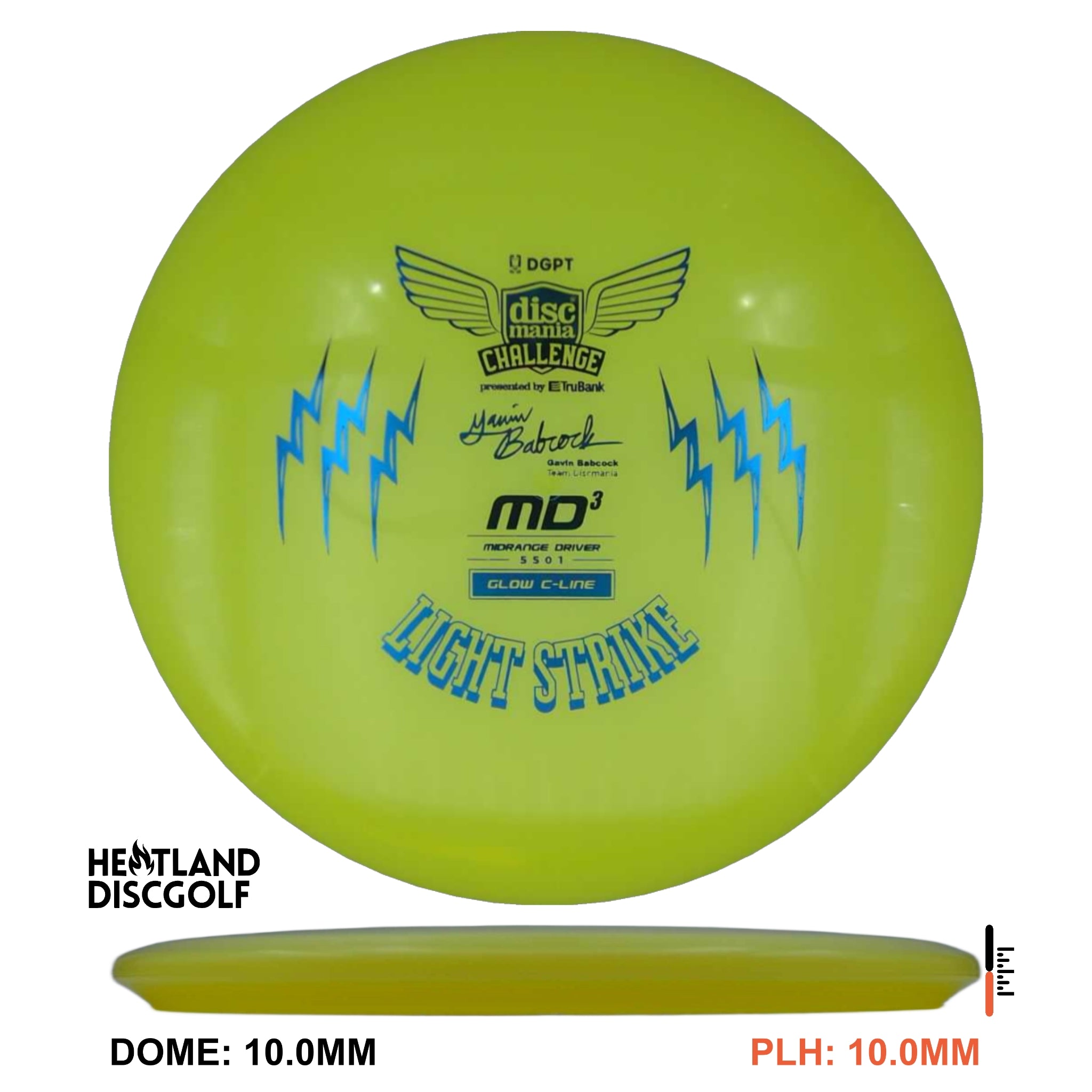 C-Line Glow MD3 - Discmania Challenge Fundraiser Light Strike