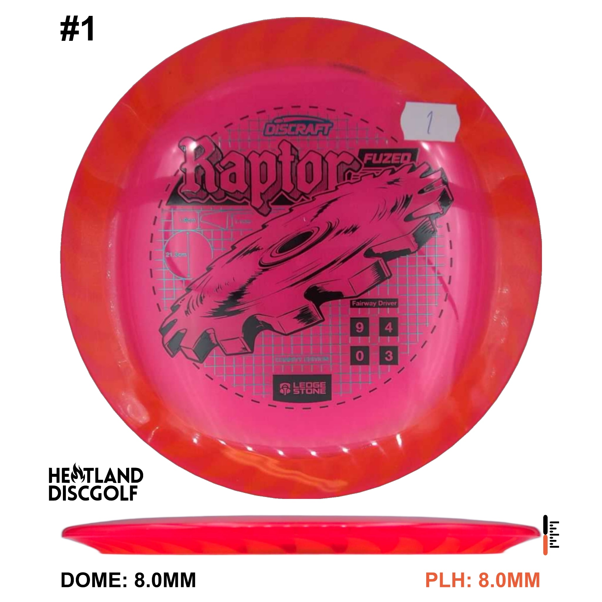 Charity CryZtal FLX Raptor w/ Solid ESP Rim - Ledgestone 2026 (Wave 4)