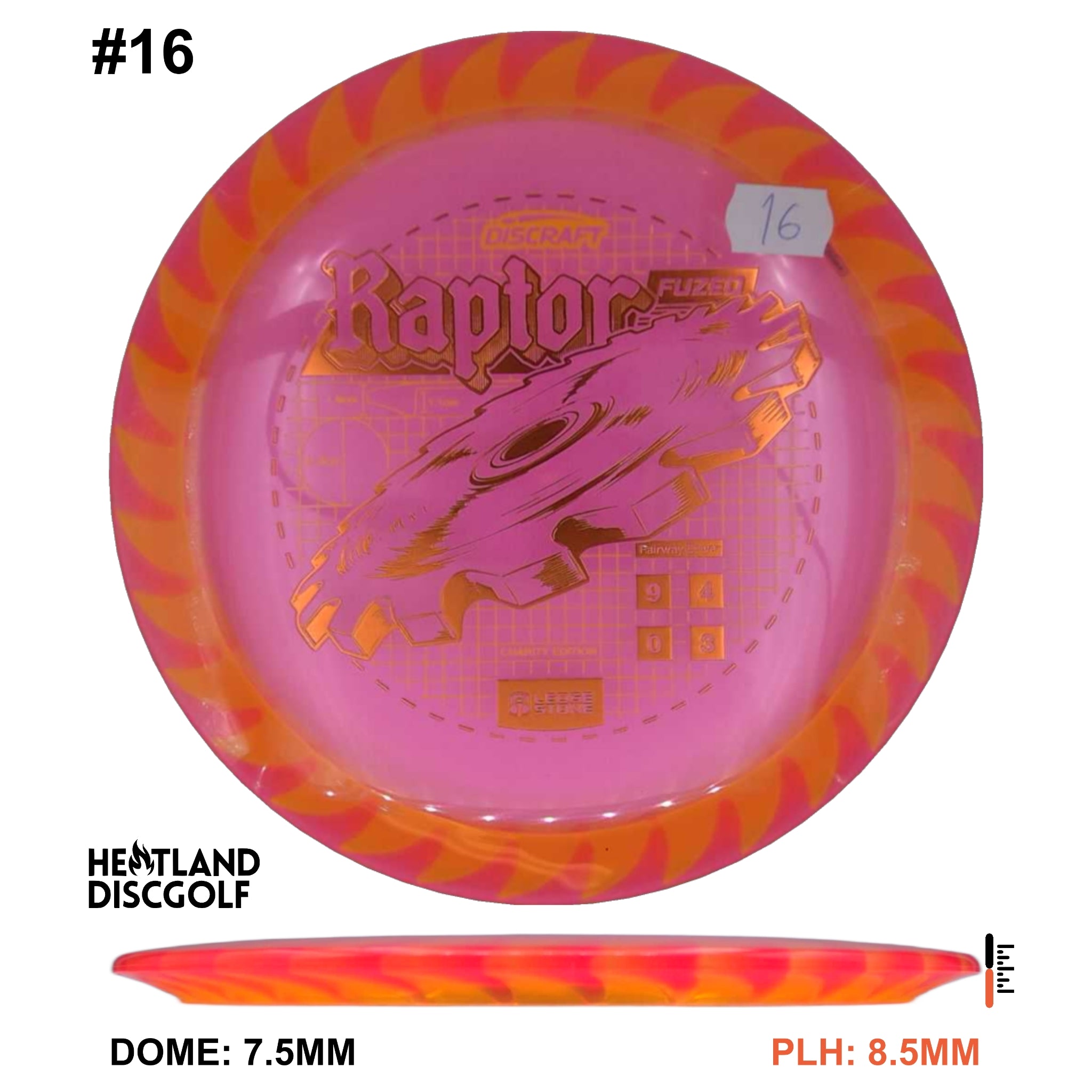 Charity CryZtal FLX Raptor w/ Solid ESP Rim - Ledgestone 2026 (Wave 4)