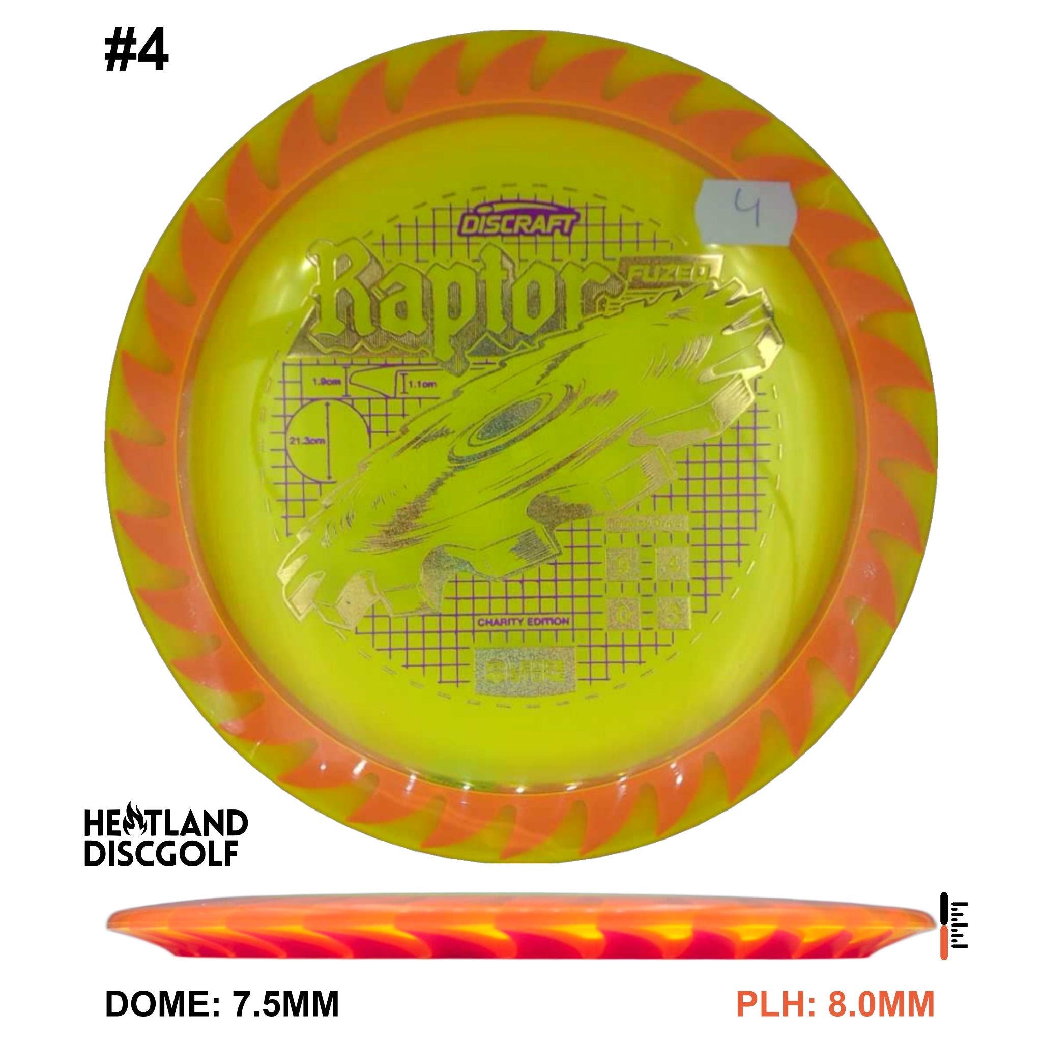 Charity CryZtal FLX Raptor w/ Solid ESP Rim - Ledgestone 2026 (Wave 4)