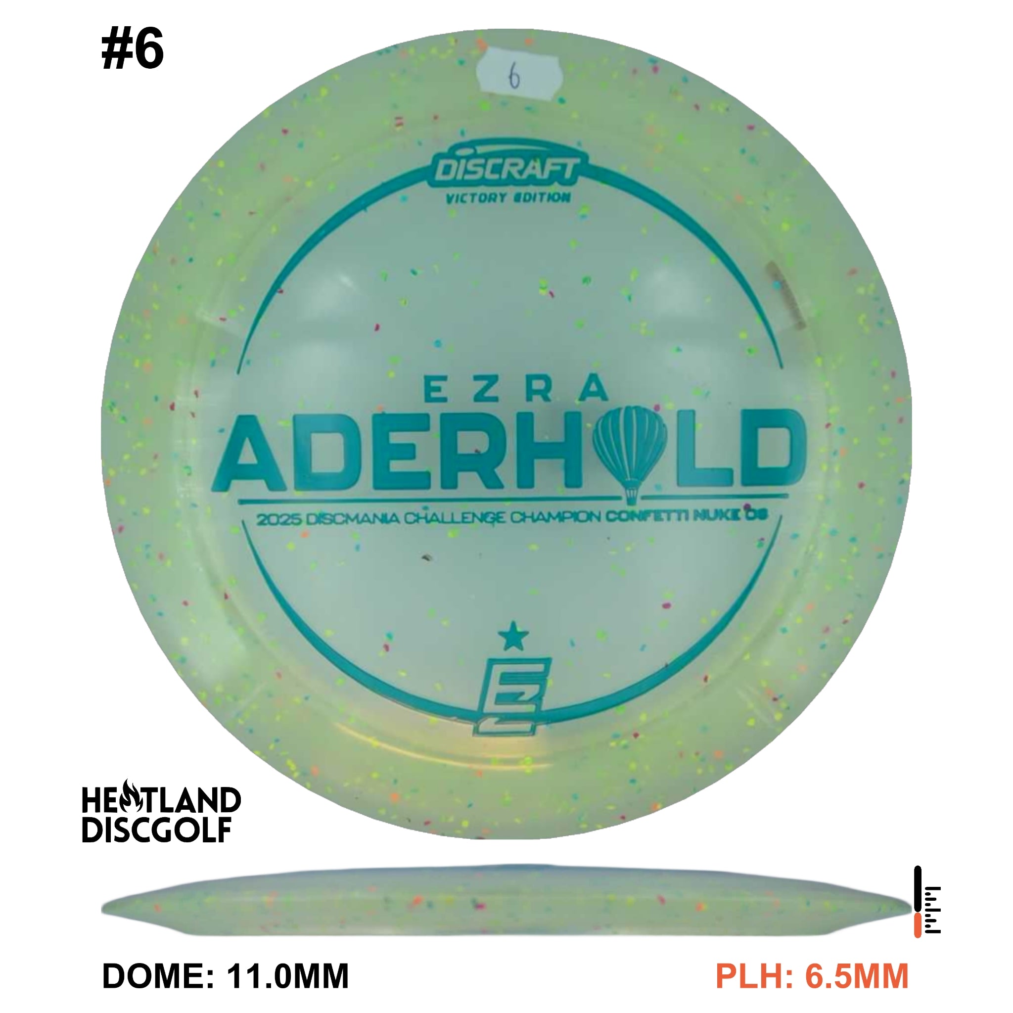 Z FLX Confetti Nuke OS - Ezra Aderhold Discmania Challenge 2025 Champion